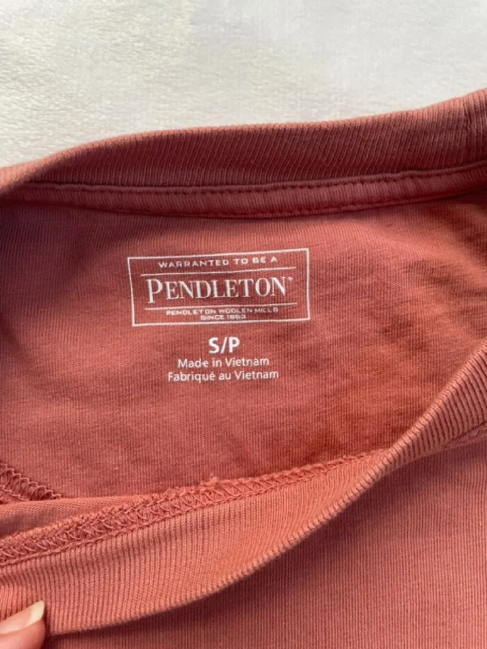 Pendleton Men's Deschutes Pocket Short Sleeve T-Shirt, Brown Terracota, Size S